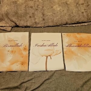 Islamis Canvas Wall Art. 3pcs